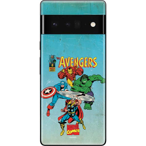 Marvel Classic Comics The Avengers Google Pixel 6 Pro Skin